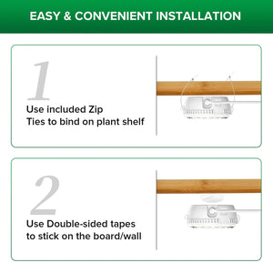 Sansi 10W Full Spectrum 2-Head Grow Lights with Timer