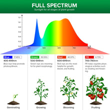 将图片加载到图库查看器，Sansi 10W Full Spectrum 2-Head Grow Lights with Timer