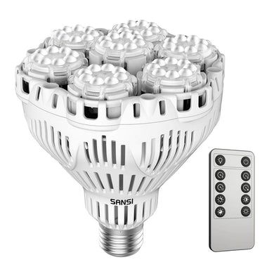 Sansi 40W Full Spectrum LED Grow Light Bulb with Remote