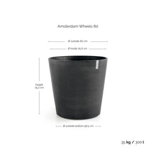 Load image into Gallery viewer, Ecopots Amsterdam 80 with Wheels