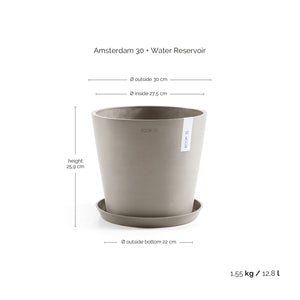 Ecopots Amsterdam 30 with Water Reservoir