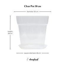 Load image into Gallery viewer, Clear Pot 30 cm - Set of 3