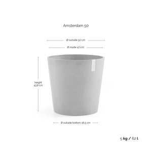 Ecopots Amsterdam 50 with Water Reservoir